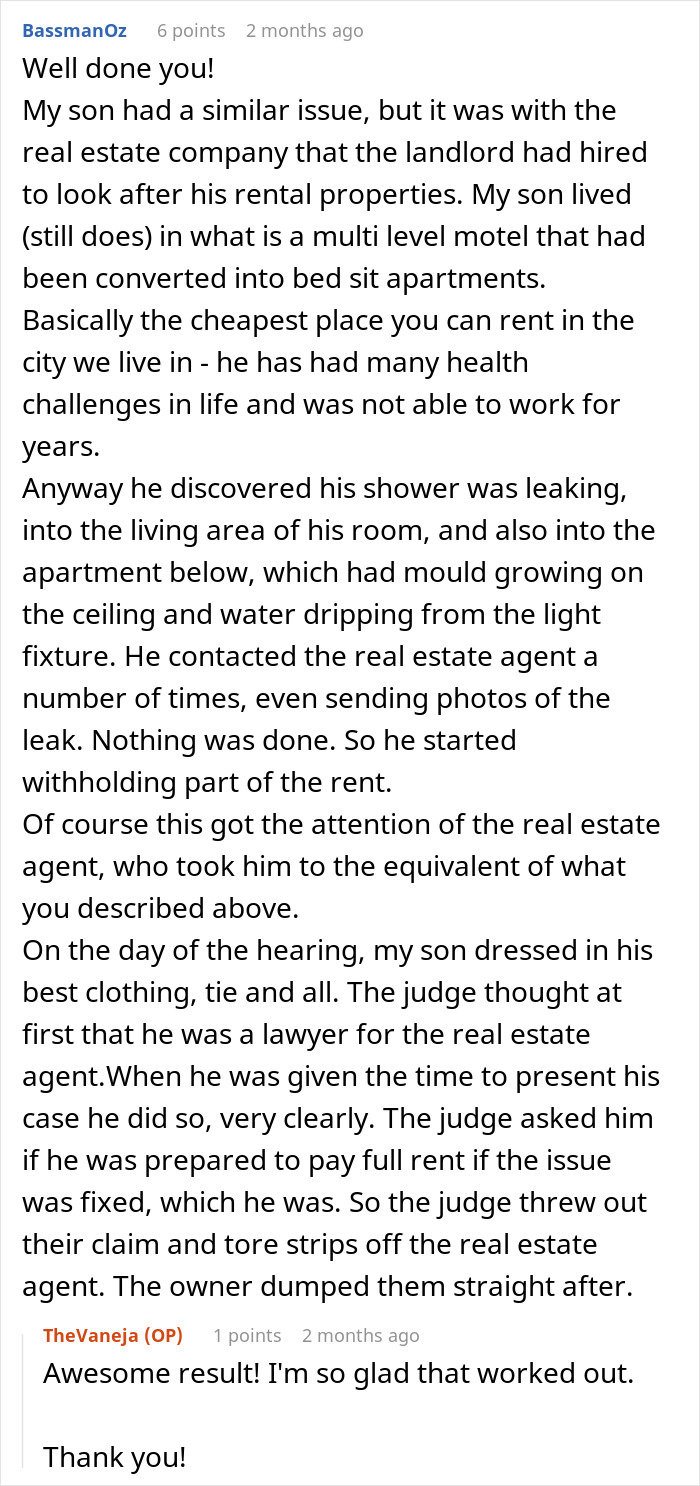 "Face Was So Red At The End": Landlord Regrets Messing With The Wrong Tenant "Face Was So Red At The End": Landlord Regrets Messing With The Wrong Tenant