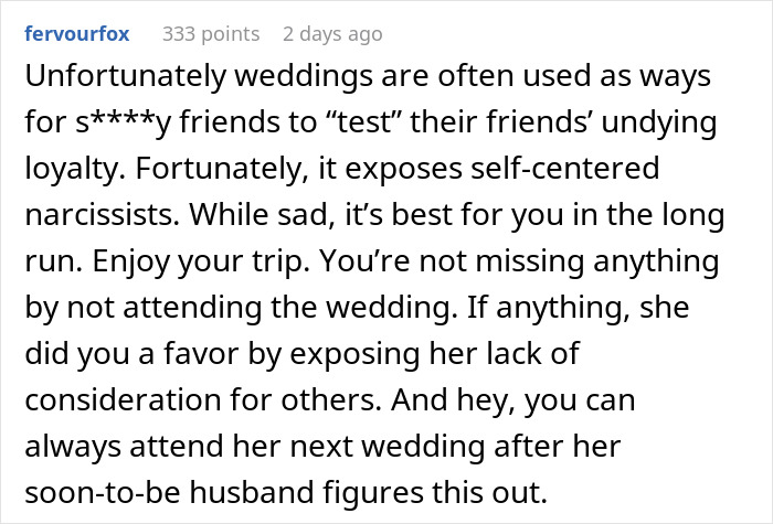 "AITA For Choosing A Concert Over My Best Friend's Wedding?"