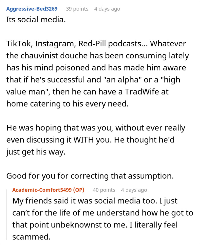 &ldquo;Good Luck Finding Your Traditional Wife&rdquo;: Woman Refuses To Change For Her Boyfriend