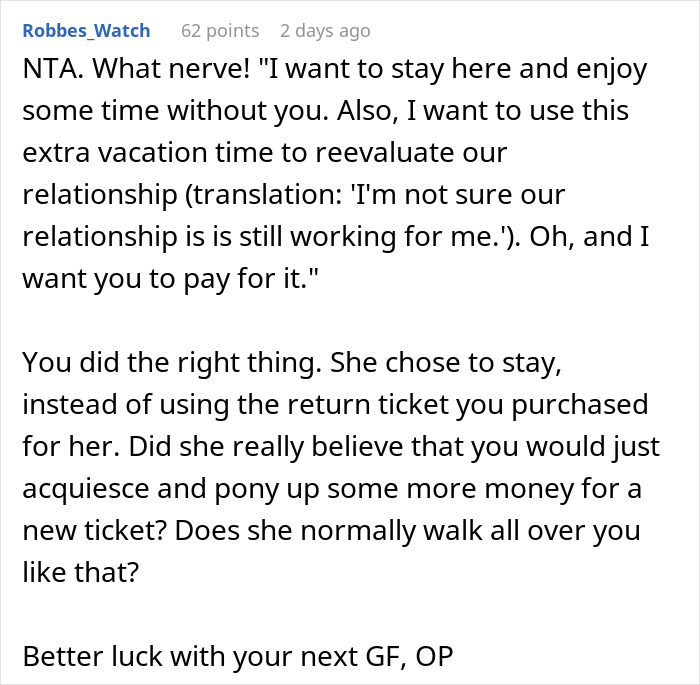 &ldquo;Rude Awakening&rdquo;: Woman &ldquo;Finds Herself&rdquo; Single After BF Learns Why She Wanted A Solo Vacation