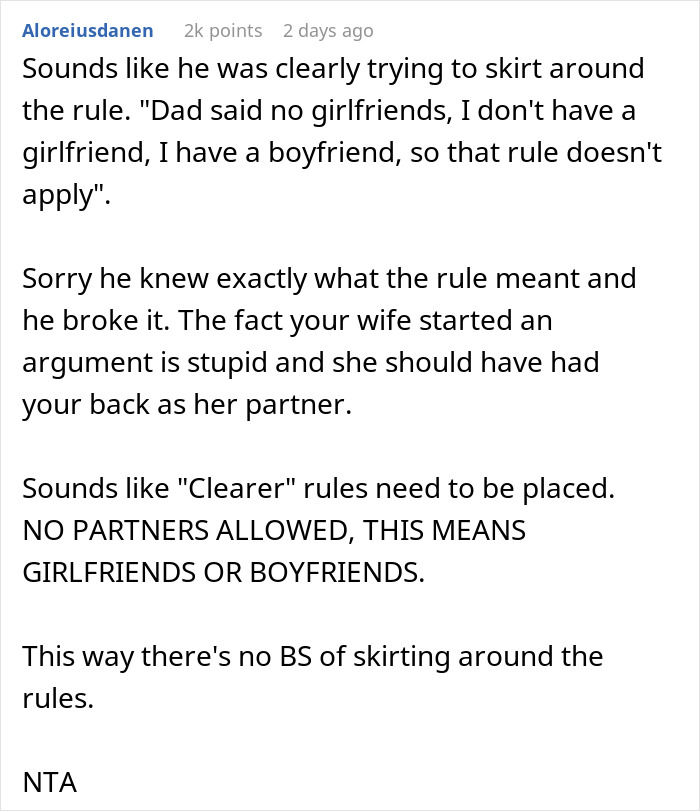 Parent Asks If They&rsquo;re The Jerk For Sending Son Home From Boy&rsquo;s Trip After He Brought His BF