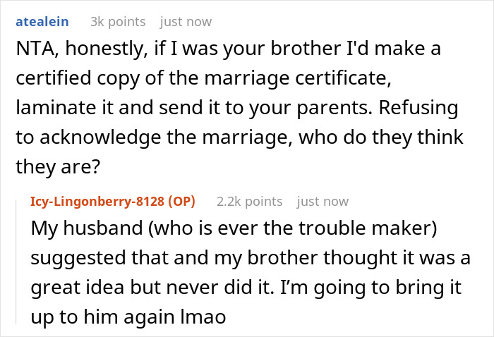 Parents Won’t Acknowledge Son’s Marriage, Daughter Bans Them From Her Kid’s Birthday - 13