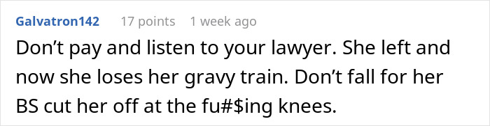Woman Leaves Husband For Another Man, Is Shocked When He Stops Paying Spousal Support Woman Leaves Husband For Another Man, Is Shocked When He Stops Paying Spousal Support