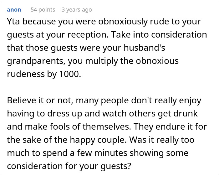 Bride Wouldn’t Let Grandparents-In-Law Ruin Her Wedding With Their ‘Special’ Moment, Gets Dragged - 35