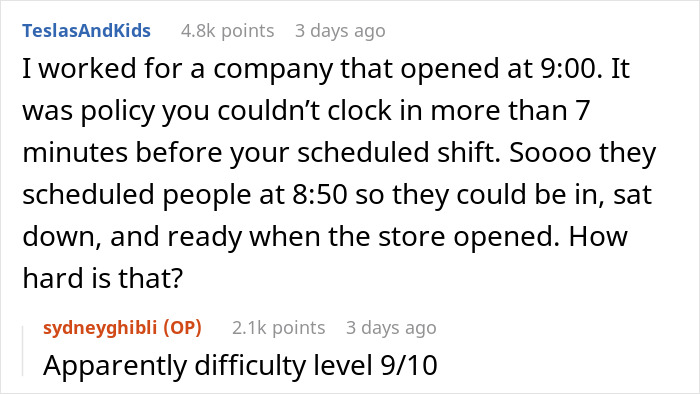 Employee Refuses To Follow Boss's Demands To Show Up Earlier - 13