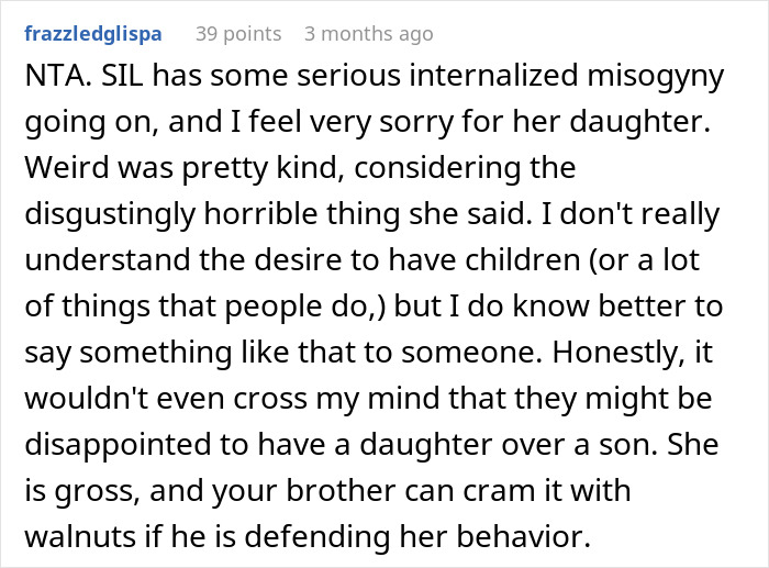 Married Couple Reveals They&rsquo;re Expecting A Daughter, SIL Tells Wife She Should Feel Devastated