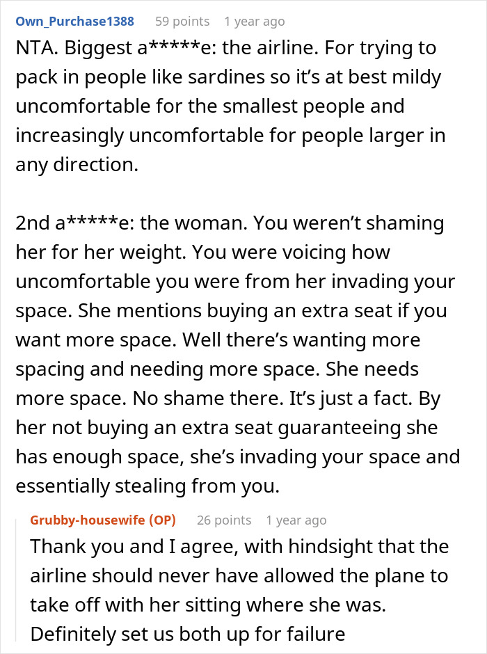 Person Gets Trapped By A Plus-Size Woman On A Flight, Makes Her Cry After Asking To Switch Seats - 26