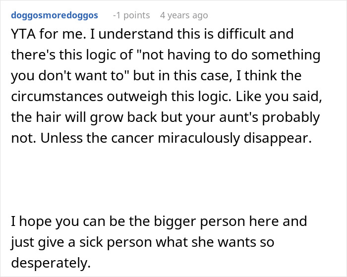 Teen Struggles To Handle The Pressure After Family Demands She Shave Her Head For Aunt