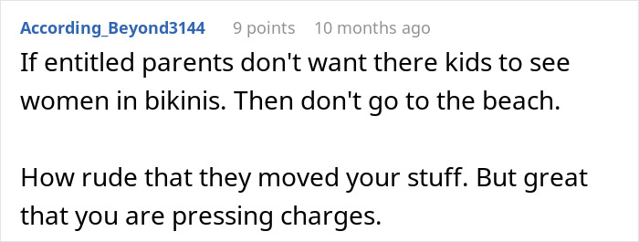 Woman Presses Charges Against Entitled Family After They Get Offended By Her Inappropriate Bikini - 24
