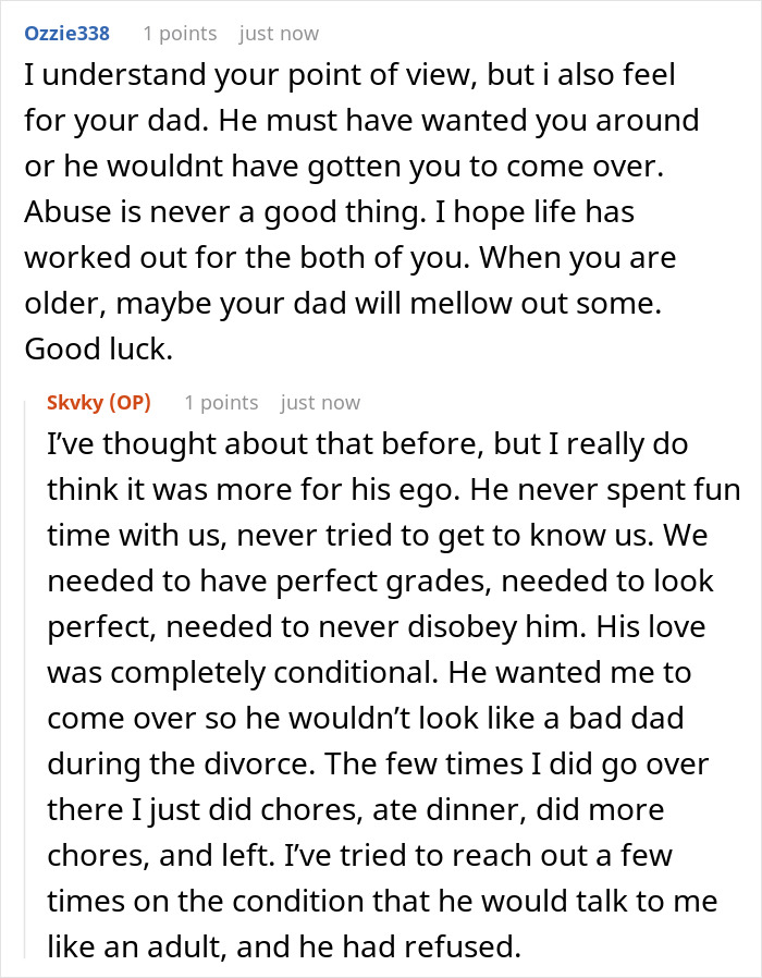 Daughter Reads Right Through Dad's Ploy To Make Her Stay At His House, Outsmarts Him