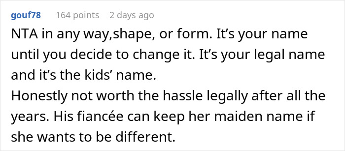 Woman Refuses To Share Last Name With Fiancé’s ‘Intimidating’ Ex, Demands She Change It - 30