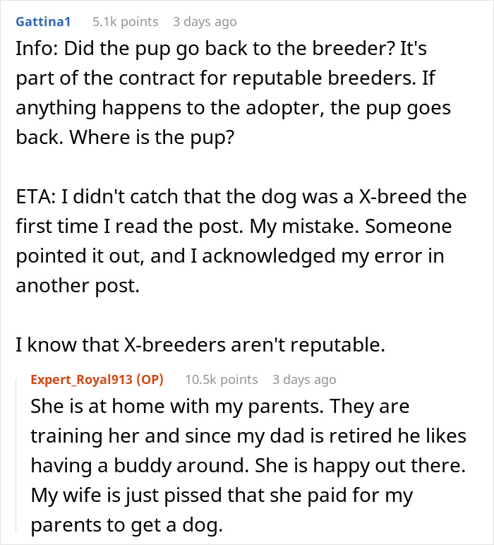 “AITA For Refusing To Take Any Responsibility For My Dog Until My Wife Was Forced To Rehome Him?” - 12