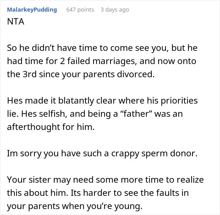 Son Shuts Down Dad Wanting To Forcibly Visit By Saying That Visitation Rights Apply Only Until 18YO