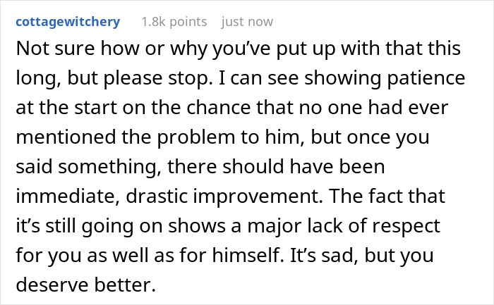 Guy Doesn't Understand The Meaning Of Hygiene, His GF Puts Up With It For 2 Years - 17