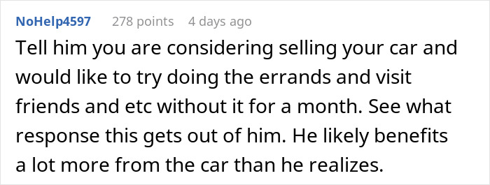 BF Refuses To Help Pay For Parking Spot Since He Doesn't Drive, Leaves GF Confused