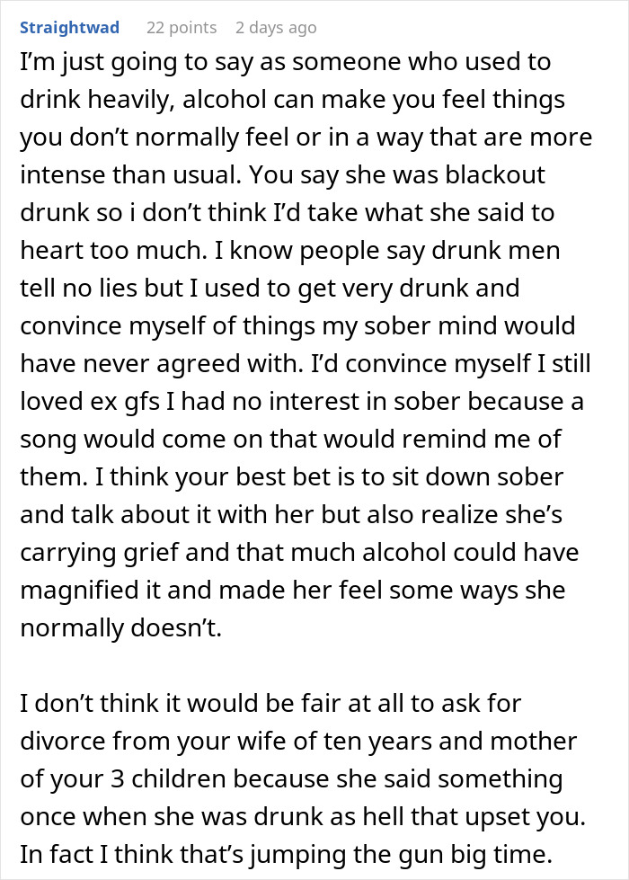 “Like A Bullet Has Pierced My Heart”: Man Considers Divorce After Wife’s Drunken Confession “Like A Bullet Has Pierced My Heart”: Man Considers Divorce After Wife’s Drunken Confession