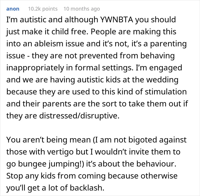 Bride Wants To Ban SIL’s Kids From Wedding But Not Other Kids, Asks If That’s Wrong - 18