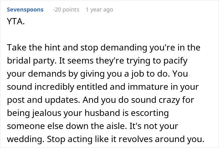 Woman Upset She Can’t Be A Bridesmaid Because Of Bride’s OCD, Splits The Internet - 35