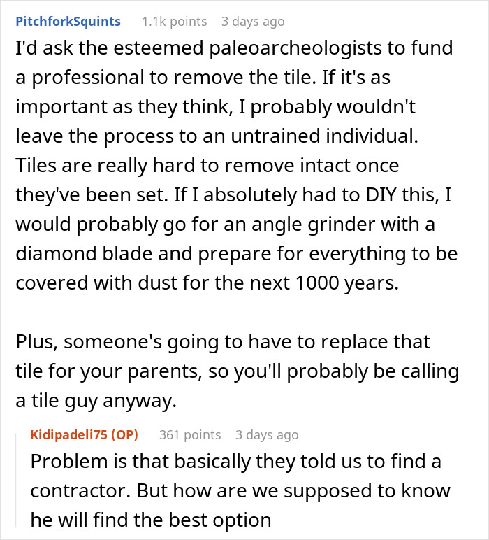 People Wanted A Travertine Floor, Get Surprised By The Human Jawbone That Came With It