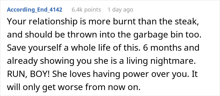 "I've Never Been So Disgusted With Her": GF Cooks Guy Steaks, Pretends She's An Idiot