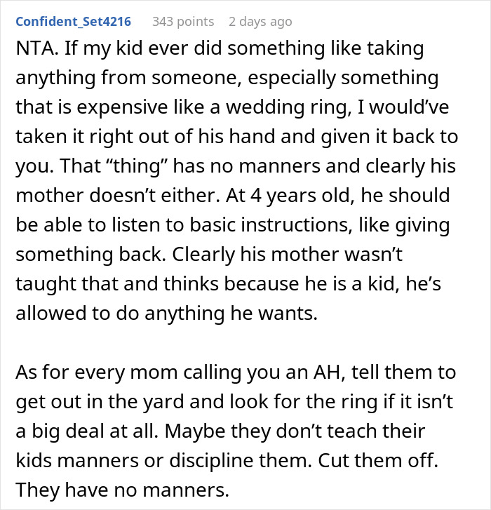 “AITA For Telling My Friend Her Kid Has No Manners?” - 17