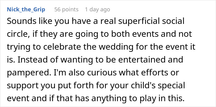 Mom Warns Son Her Birthday Party Is Going To Upstage His Wedding But He Doesn't Care, Regrets It