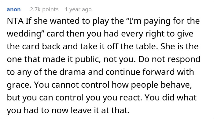 "AITA For Returning The Money To My MIL In Front Of Everyone, Embarrassing Her?" "AITA For Returning The Money To My MIL In Front Of Everyone, Embarrassing Her?"