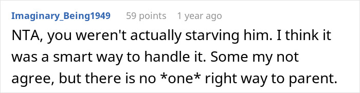 Comment on a parenting forum discussing a teen becoming exemplary after his mom punishes him by granting his wishes.