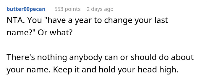 Woman Refuses To Share Last Name With Fiancé’s ‘Intimidating’ Ex, Demands She Change It - 25