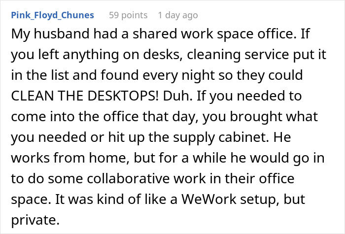 Person Gets Revenge On Office 'Karen' Who Complained People Were Using 'Her' Shared Desk