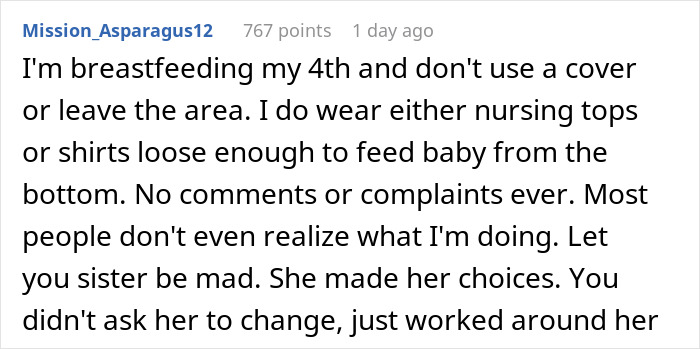 Bride Dislikes Sister's 'Exhibitionism' While Breastfeeding, Seats Her Aside At The Ceremony Bride Dislikes Sister's 'Exhibitionism' While Breastfeeding, Seats Her Aside At The Ceremony