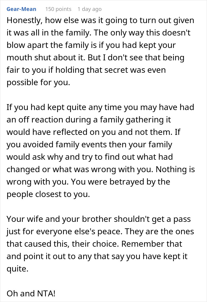 Man Drops Bomb That His Wife Is Cheating On Him With His Brother At Family Dinner, Causes Chaos Man Drops Bomb That His Wife Is Cheating On Him With His Brother At Family Dinner, Causes Chaos