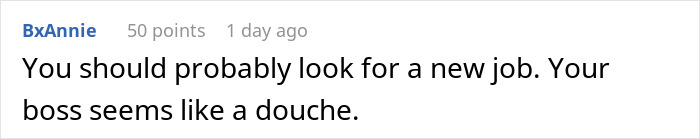 Comment criticizing a boss for firing a machinist over a tattoo of his grandmother's numbers. - 24