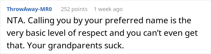 Grandparents Think It&rsquo;s Okay To &lsquo;Rename&rsquo; Granddaughter As They Don&rsquo;t Like Her Name, She Ignores Them