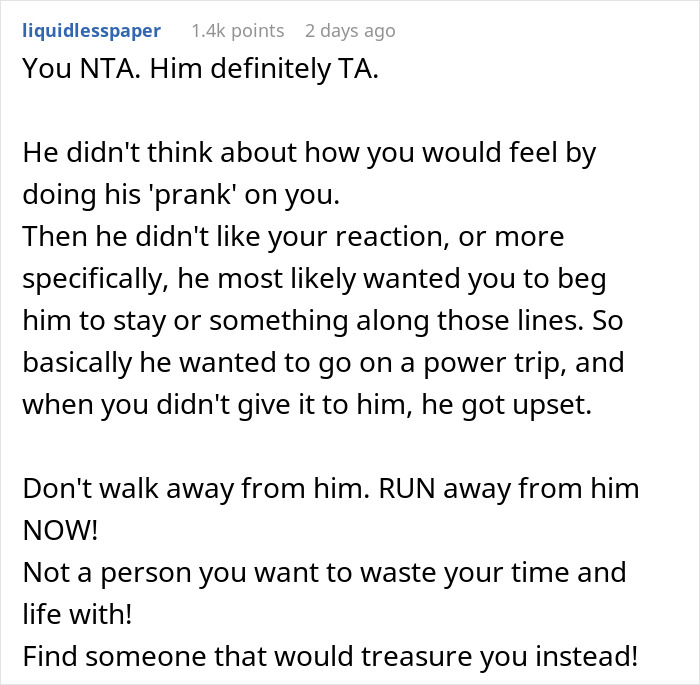 37-Year-Old Man Prank-Breaks Up With Long-Term Girlfriend, Doesn't Like Her Reaction - 15