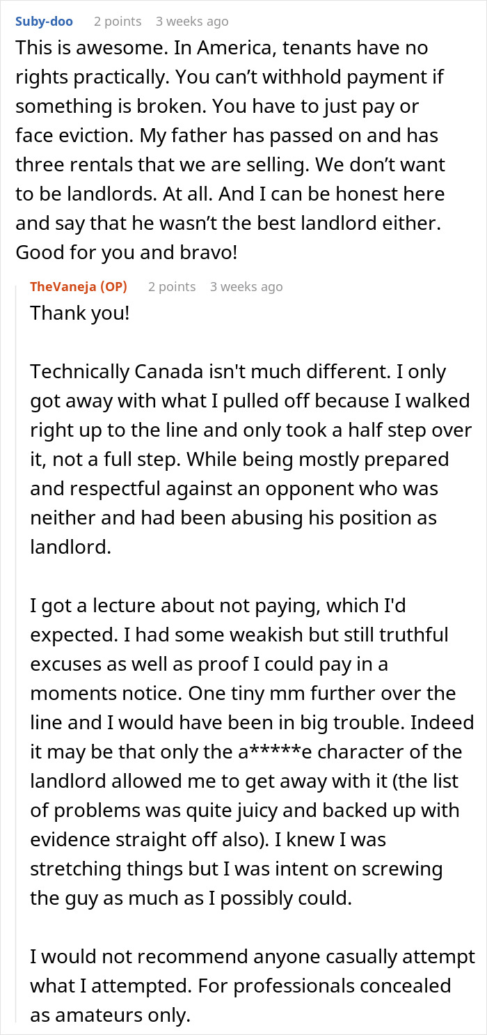 "Face Was So Red At The End": Landlord Regrets Messing With The Wrong Tenant "Face Was So Red At The End": Landlord Regrets Messing With The Wrong Tenant