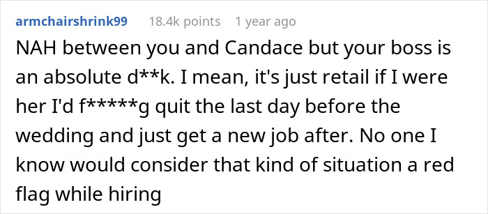 Bride Furious After Her Time Off Was Canceled Due To Coworker’s Surgery - 25
