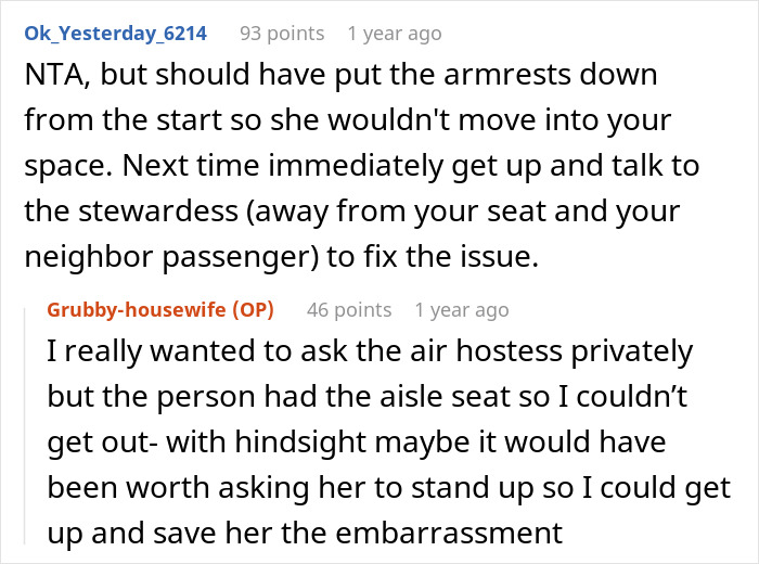 Person Gets Trapped By A Plus-Size Woman On A Flight, Makes Her Cry After Asking To Switch Seats - 17