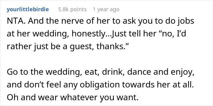 Woman Upset She Can’t Be A Bridesmaid Because Of Bride’s OCD, Splits The Internet - 29