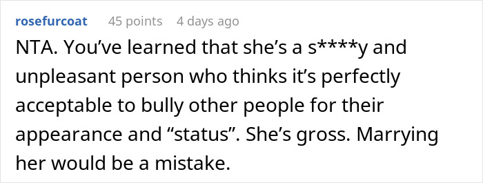 Man Asks If He&rsquo;s A Jerk To Break Up With Fianc&eacute;e Over Her Comments To His Ex, Splits The Internet