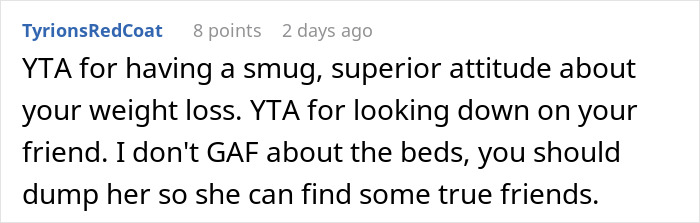 Obese Woman Turns To Friend Asking To Switch B&B Rooms, Ends Up Sobbing Instead