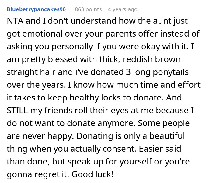 Teen Struggles To Handle The Pressure After Family Demands She Shave Her Head For Aunt