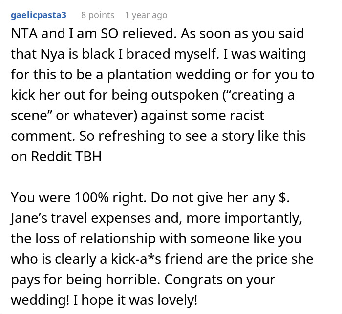 Internet Applauds Bride For Kicking Bridesmaid Off Her Destination Wedding The Day Before The Event - 32