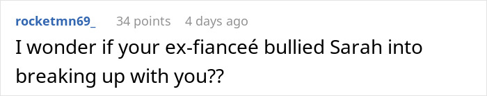 Man Asks If He&rsquo;s A Jerk To Break Up With Fianc&eacute;e Over Her Comments To His Ex, Splits The Internet