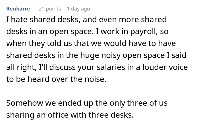 Person Gets Revenge On Office 'Karen' Who Complained People Were Using 'Her' Shared Desk