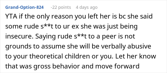 Man Asks If He&rsquo;s A Jerk To Break Up With Fianc&eacute;e Over Her Comments To His Ex, Splits The Internet