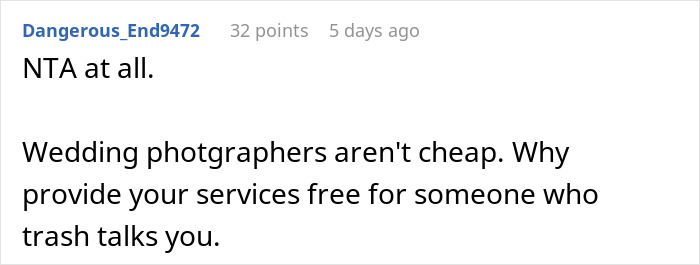 Photographer Wants To Cancel SIL's Engagement Shoot After Learning The Couple Hates Her