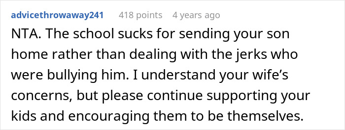 Son Is Sent Back From School Because His Dress Was Too Distracting, Husband Faces Backlash Son Is Sent Back From School Because His Dress Was Too Distracting, Husband Faces Backlash