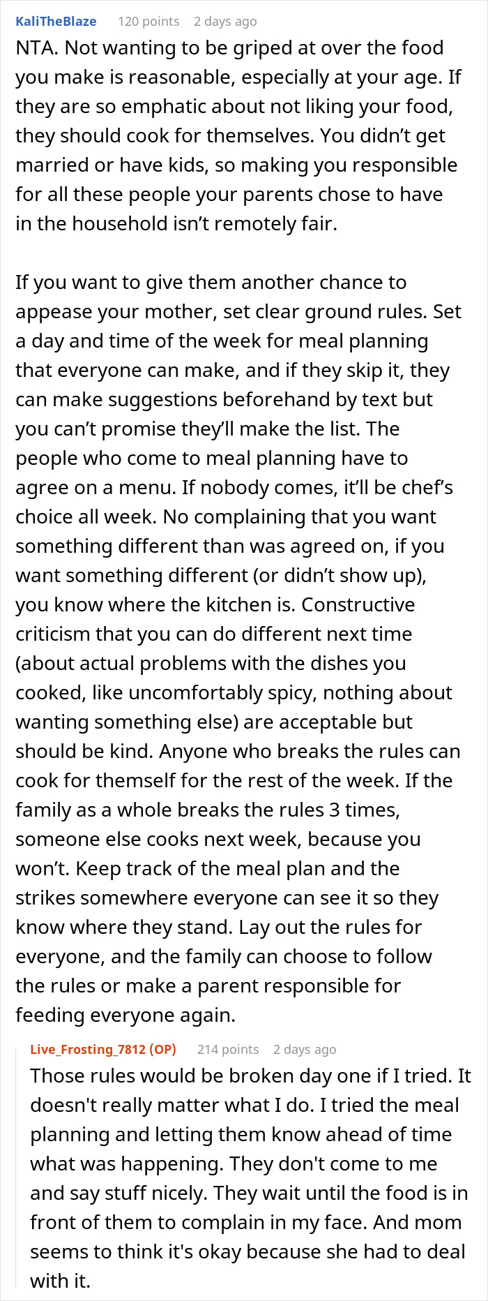 Teen Can't Keep Up With Family's Food Preferences, Starts Cooking Only For Himself, It Angers Family