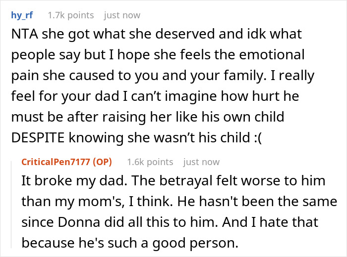 “[Am I The Jerk] For Refusing To Support My Sister After Dad Told Her He Regrets Being Her Dad?” - 24